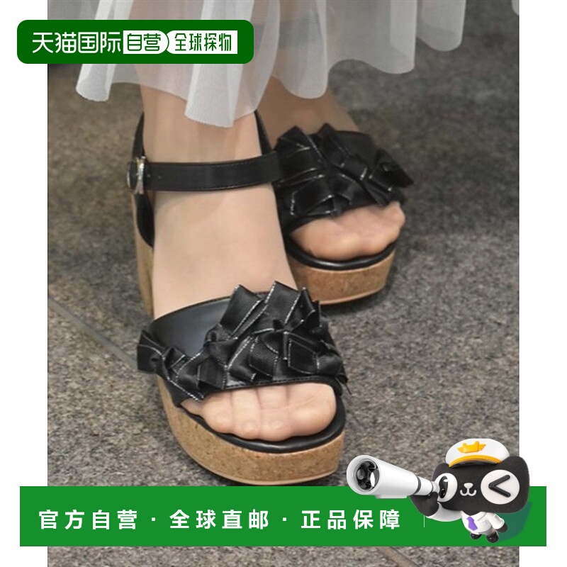 1h可退 日本直邮axes femme 女士蝴蝶结装饰凉鞋  TL622X89新款