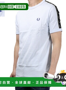 日本直邮FRED PERRY 对比色胶带 RingerT恤 M4613 男女短袖月桂花
