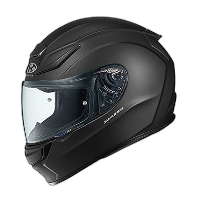 【日本直邮】OGK KABUTO 摩托车头盔 SHUMA 平面黑 XL骑行