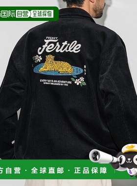 1h可退 日本直邮FREAK'S STORE 男士 宽松短款灯芯绒拉链夹克 背