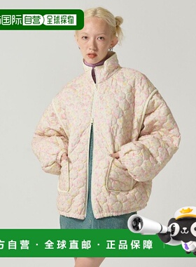 1h可退 日本直邮TINA：JOJUN 女士花纹连帽长款夹棉外套 tnj14109