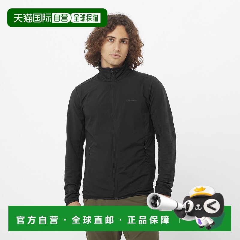 日本直邮SALOMON ESSENTIAL LIGHTWARM HYBRID 男士全拉链中层夹
