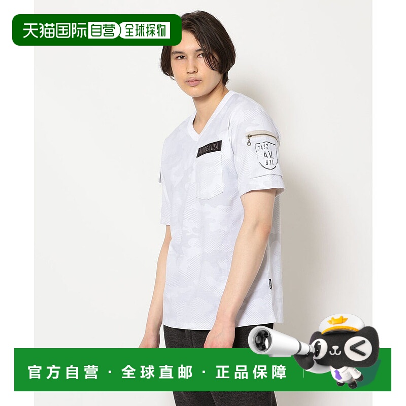 日本直邮AVIREX 疲劳 V领T恤 [AV1129EM013255]