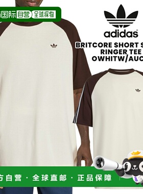 日本直邮adidas BRITCORE 短袖圆领T恤 OWHITW/AUCO hz3830