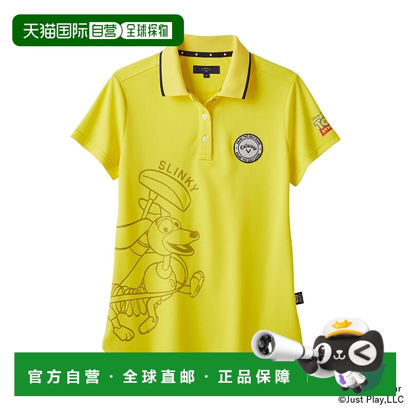 日本直邮CALLAWAY 女士玩具总动员系列半袖高尔夫 Polo 衫 [C2513