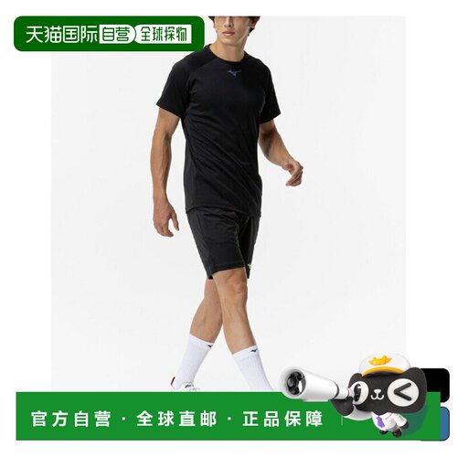 日本直邮Mizuno SS25 Frontier系列 野战品牌LOGO套头短袖T恤 男