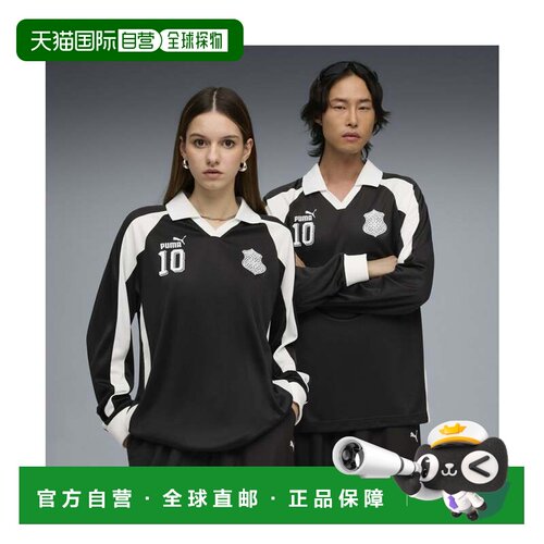日本直邮PUMA 长袖衬衫 FUTURE.PUMA.ARCHIVE T7 DRILL 黑色 上衣