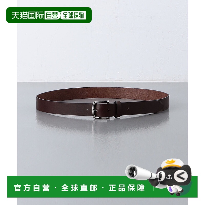1h可退 日本直邮L'arcobaleno 男士30mm牛皮腰带 13414992104