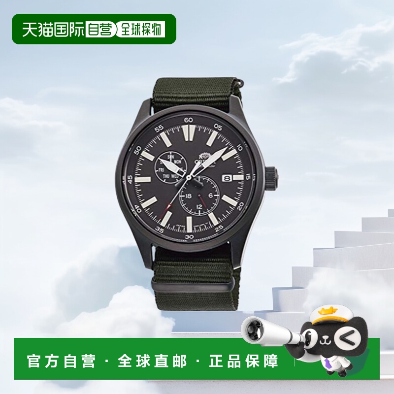 【日本直邮】ORIENT东方男士手表RN-AK0403N时尚运动休闲黑色石英