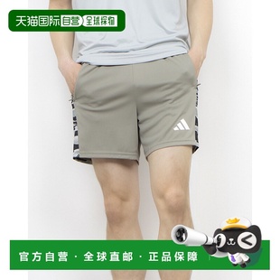 卡其色 JI8589 训练必备迷彩三条纹短裤 日本直邮阿迪达斯男士
