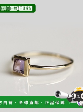 1h可退 日本直邮cui-cui 天然紫水晶 K10YG黄金戒指 755475cuicui