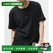 日本直邮Adoon plain 男士 1h可退 宽松亨利领针织感T恤 575642