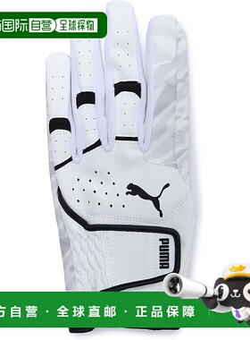 【日本直邮】彪马高尔夫 PWR 握力手套 左手 042103 亮白/黑色