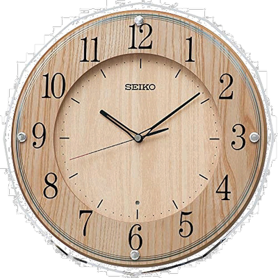 【日本直邮】Seiko Clock 掛钟 KX270B 淡棕色木纹 厨房精工