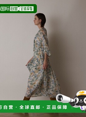 日本直邮GRACE CONTINENTAL 花卉印花卡夫坦连衣裙 [GR9467EW0167