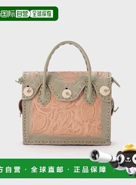 1h可退 日本直邮CARVING TRIBES 女士 牛革拼接 手提包 半手工植