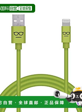 【日本直邮】宜丽客闪电数据线支持USB PD 3A电流充电1.2米绿色