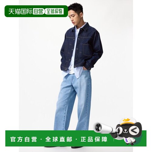 日本直邮UNIQLO 宽松牛仔裤 [719382871]优衣库直筒裤