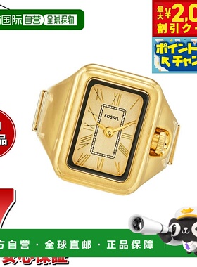 日本直邮FOSSIL 女士 RAQUEL 戒指手表金色色调不锈钢表环ES5343