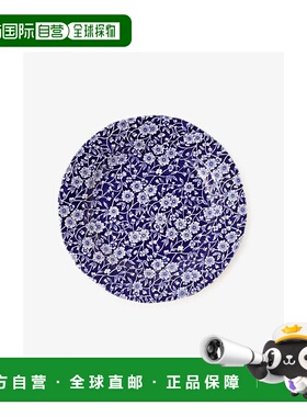 日本直邮日潮 AfternoonTea盘子21.5cm/蓝色印花/Burleigh HB24蓝