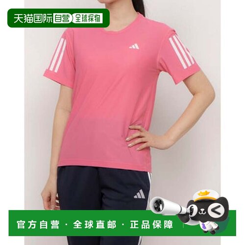 日本直邮adidas 阿迪达斯女士田径/跑步半袖T恤 Own The Run JD64