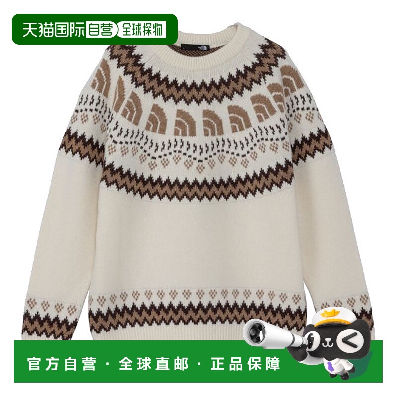 日本直邮THE NORTH FACE 北面半圆顶北欧毛衣 NT92430 男女通用北