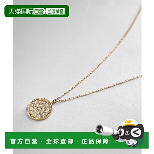 日潮跑腿COCOSHNIK 女士K18黄金密镶钻石圆形项链 黄金 45cm 405-