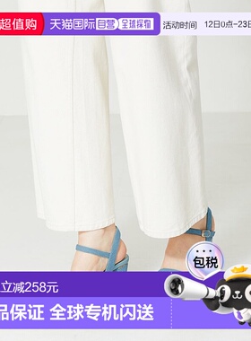 日本直邮Oriental Traffic 圆头线条跟凉鞋 [41234 OR526BW001662