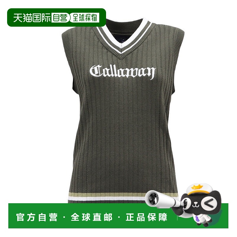 日本直邮CALLAWAY 女士高尔夫 V领针织背心 [C252192001180]