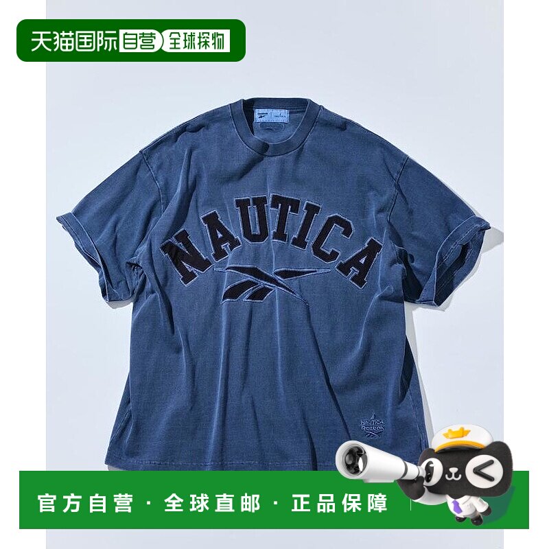 1h可退 日本直邮Reebok × NAUTICA 男装 双面logo 色落感 短袖圆