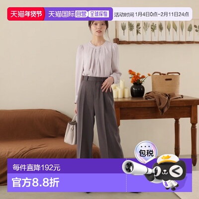 1h可退 日本直邮PROPORTION BODY DRESSING 女装 高腰双褶宽松西