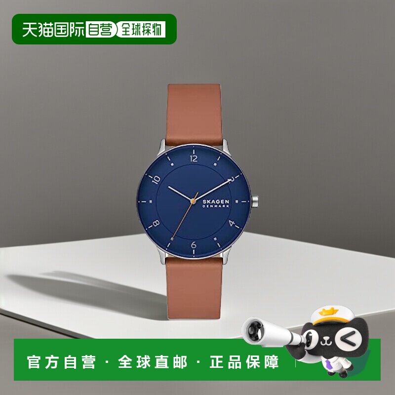 【日本直邮】Skagen诗格恩 手表 男款 不锈钢石英表 棕色 SKW6885