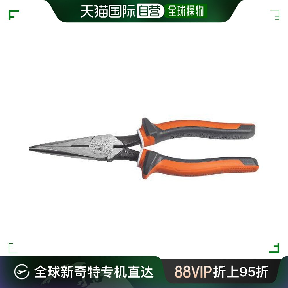 日本直邮Klein Tools型号2038EINS绝缘长嘴钳 220mm 五金/工具 其它夹持类工具 原图主图