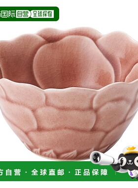 【日本直邮】aito「形」沙拉碗 约11cm 纽扣 珊瑚粉 瀬户烧 28856