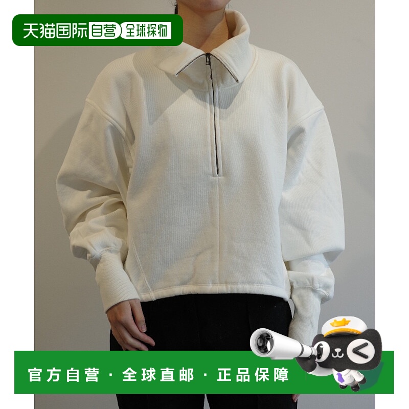 1h可退 日本直邮CLANE 女装 宽松半拉链短款上衣 小脸翻领设计 40