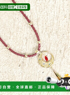 日本直邮CAYHANE 女士月亮护身符图案项链 手工制作独特设计 旅行