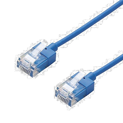 【日本直邮】宜丽客CAT6A电缆电话线7m蓝色 LD-GPASS/BU7