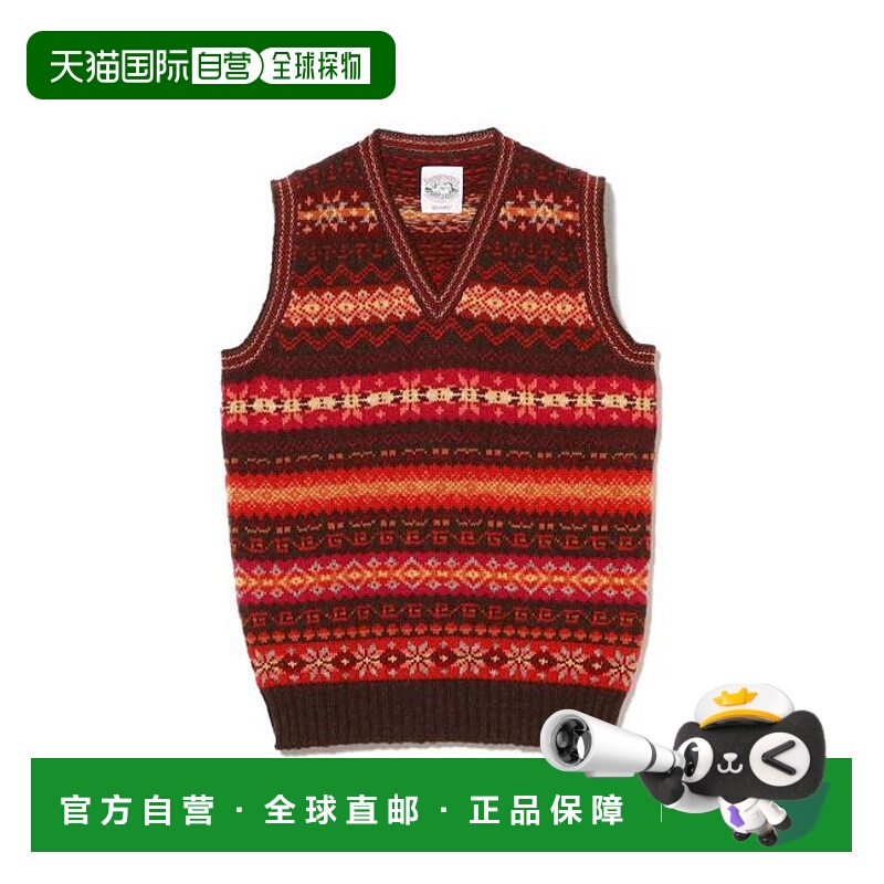 1h可退 日本直邮BEAMS PLUS 【联名】Jamieson's 费尔岛V领针织背