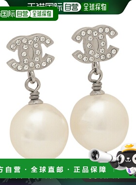 日本直邮香奈儿 CHANEL 耳环 CC标志 银色 女士 CHANEL A36138 Y0