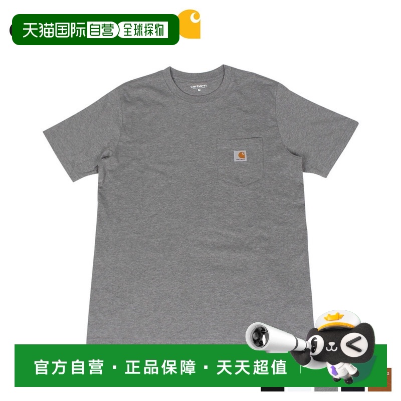 日本直邮carhartt WIP T恤男式短袖 SS 口袋 T恤深 I022091
