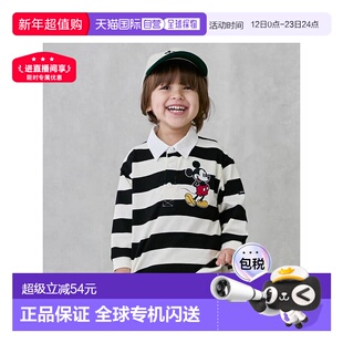 日本直邮日潮 petit main【Disney】拉格比 長袖T恤9553220