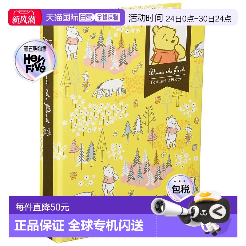 【日本直邮】仲林 插页式相册 明信片・KG 40张 维尼小熊1PK-40-7-