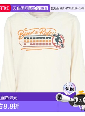 日本直邮PUMA 儿童 MID90S 长袖T恤 691177 87 BEG(Jr)