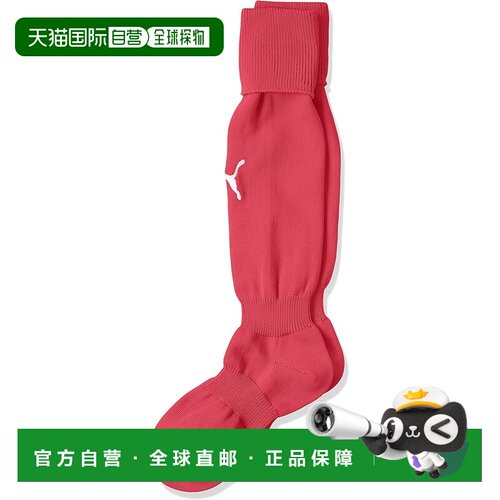 日本直邮Puma彪马 儿童秋冬足球袜 樱桃色19-21cm 729880