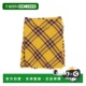 日本直邮中古Burberry博柏利女S级99新burberry巴宝莉羊毛裙子黄