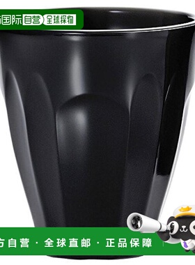 【日本直邮】Aderia阿德利亚 玻璃平底杯 黑色 S尺寸 F-49411