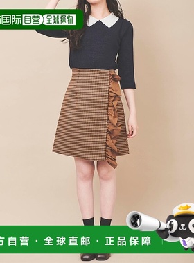 日本直邮31 Sons de mode 褶皱2WAY迷你短裙 [315060EW14083] 焦