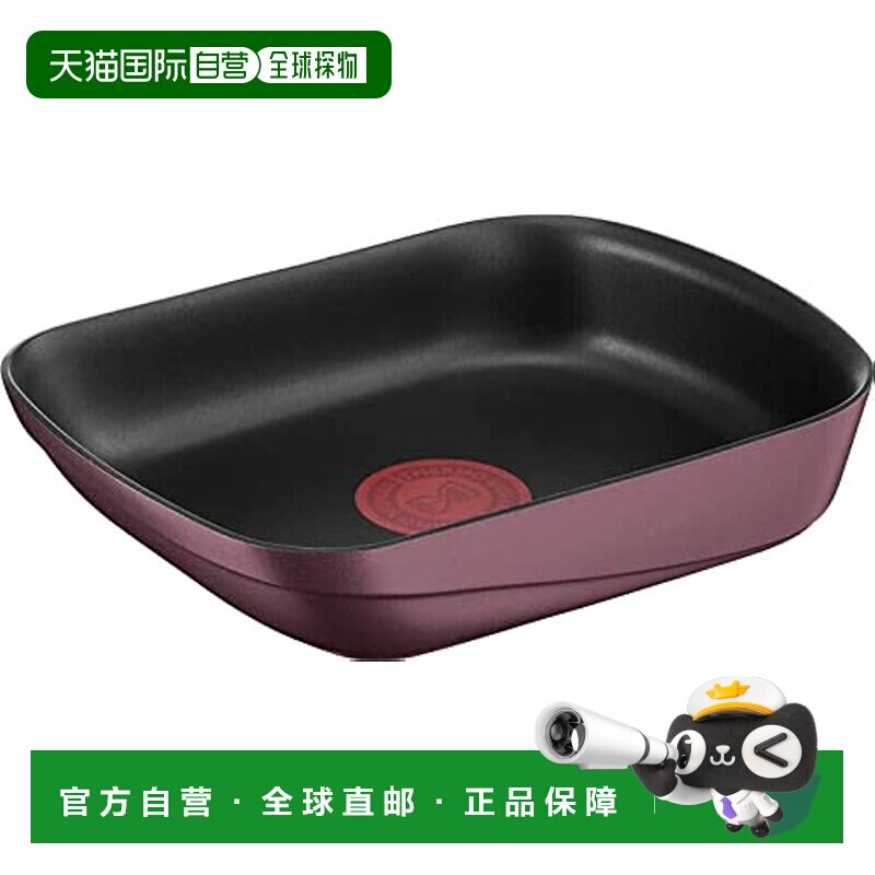 【日本直邮】T Fal特福 鸡蛋卷锅 燃气IH兼容15&times;20cm 棕色 L8601