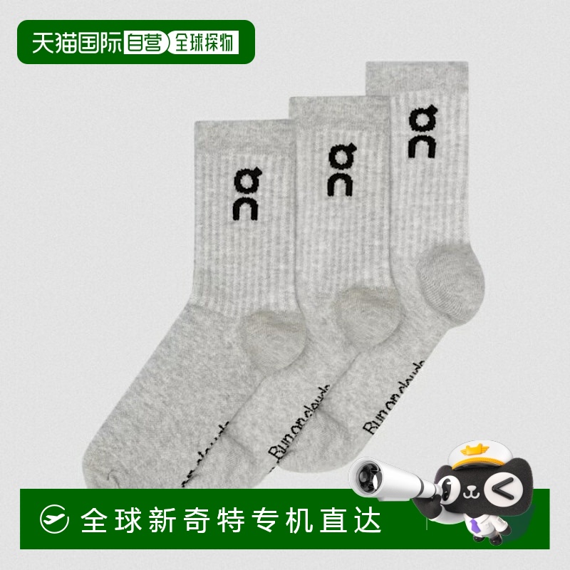日本直邮On Socks Logo 高筒袜 3P 白色(2UF10310069) 黑色(2UF10