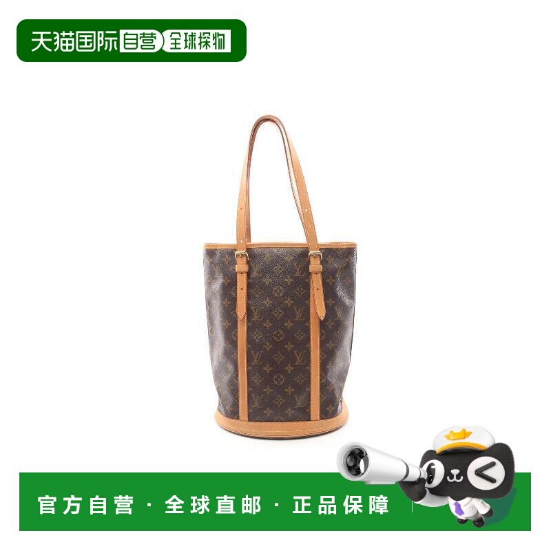 日本直邮中古LV路易威登女包B级9新Bucket GM菜篮子涂层/防水帆布